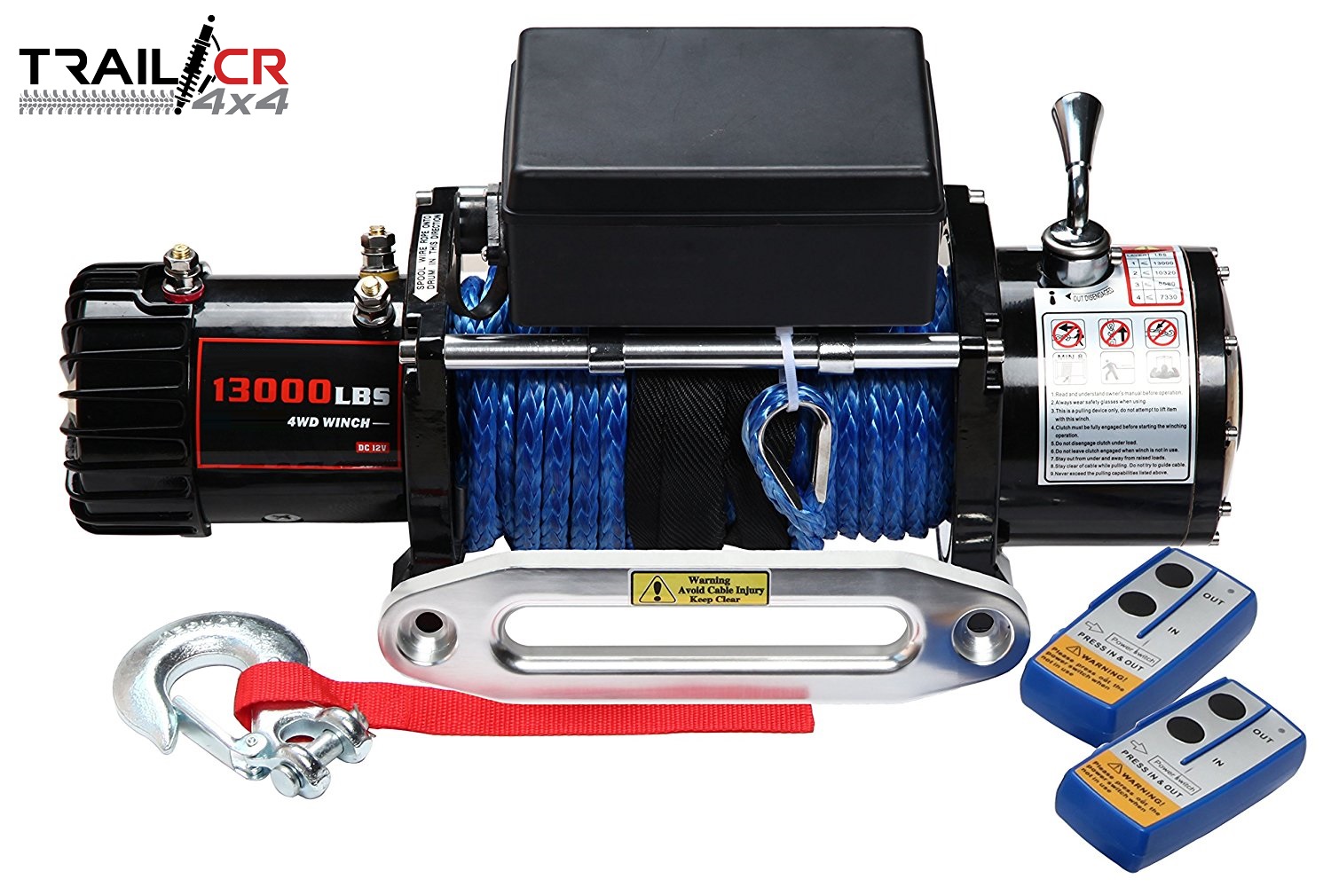 #1. WINCH 13,000 LIBRAS, CABLE SINTETICO, CON ACCESORIOS